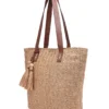 Bolso Tote de Ratán Trenzado en Marrón Tierra